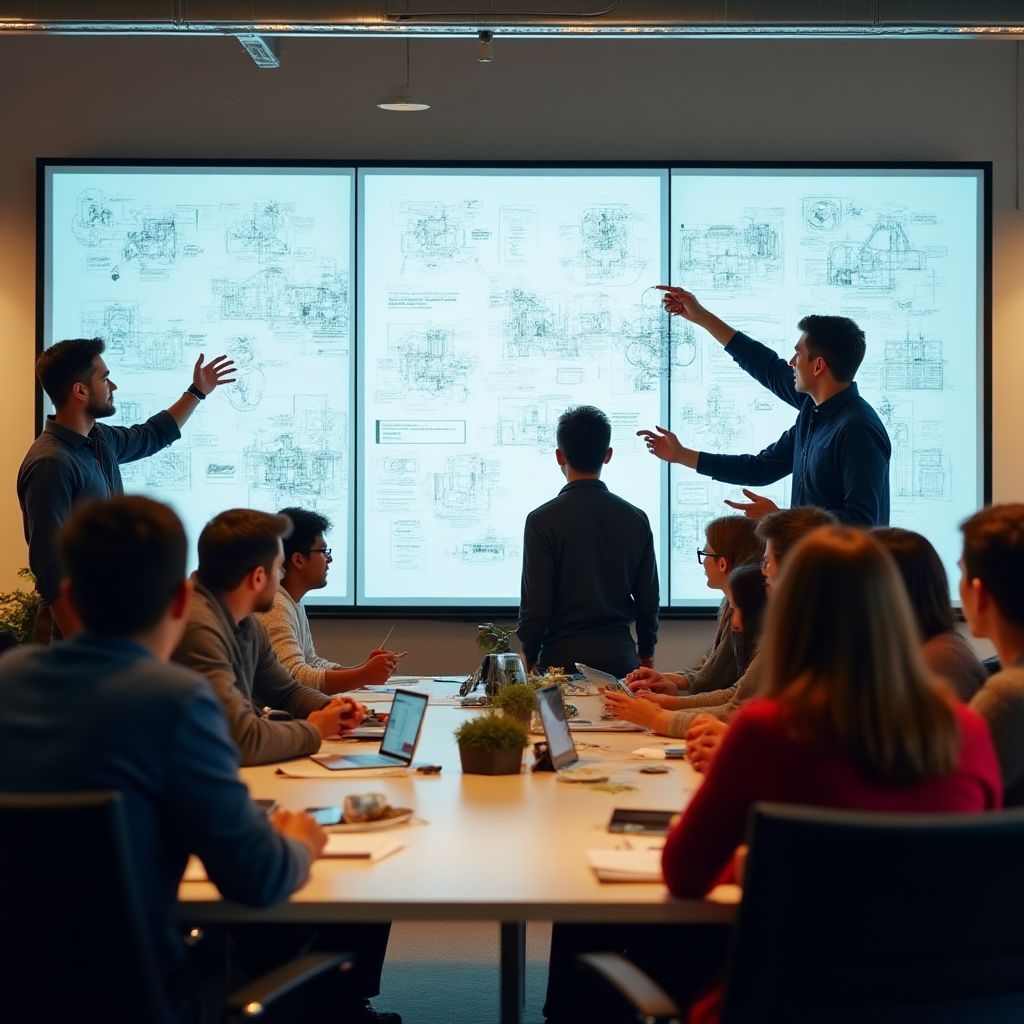 Team collaboration meeting